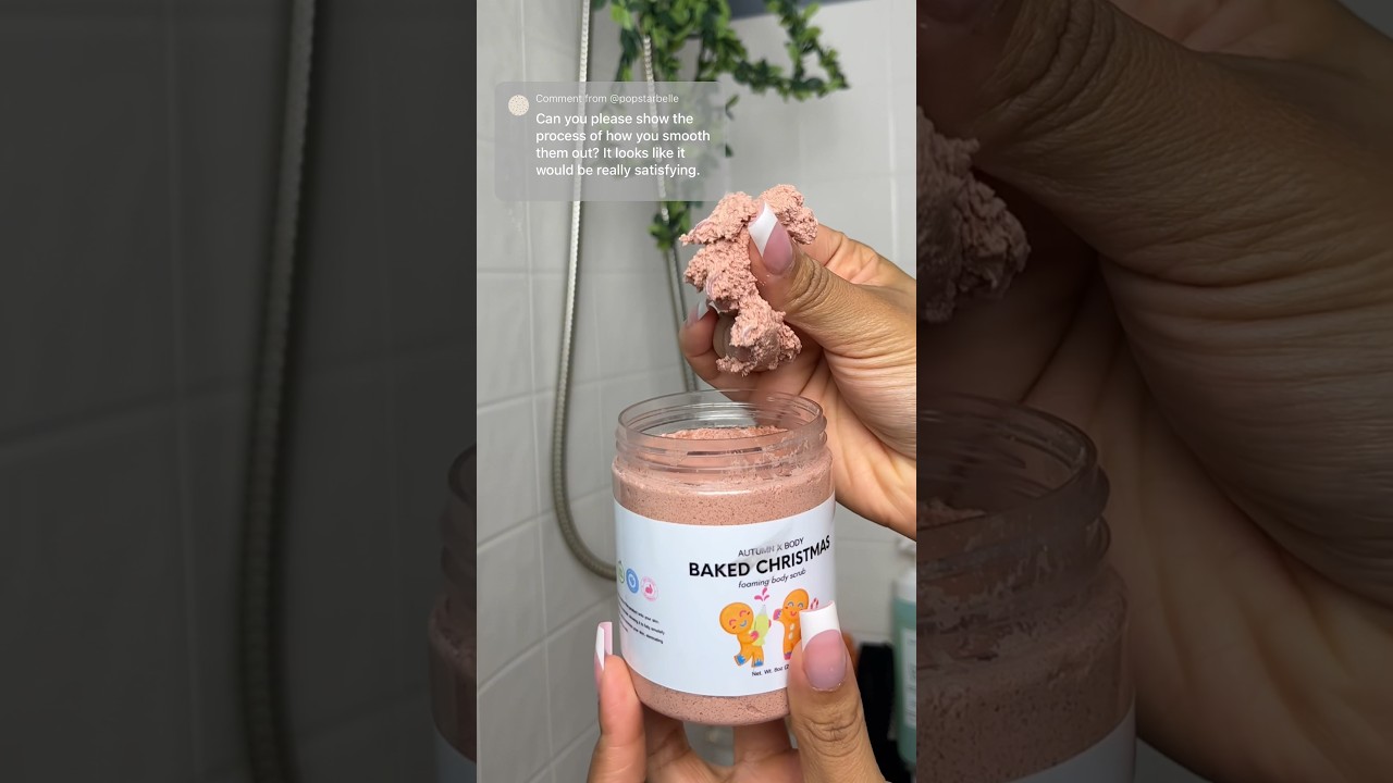Foaming Body Scrubs 🫧 #bodyscrub #sugarscrub #exfoliate #dryskin #sensitiveskin #bodycare #skin