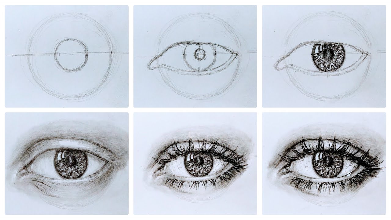 ADIM ADIM KOLAY GÖZ ÇİZİMİ ( STEP BY STEP EASY EYE DRAWING)
