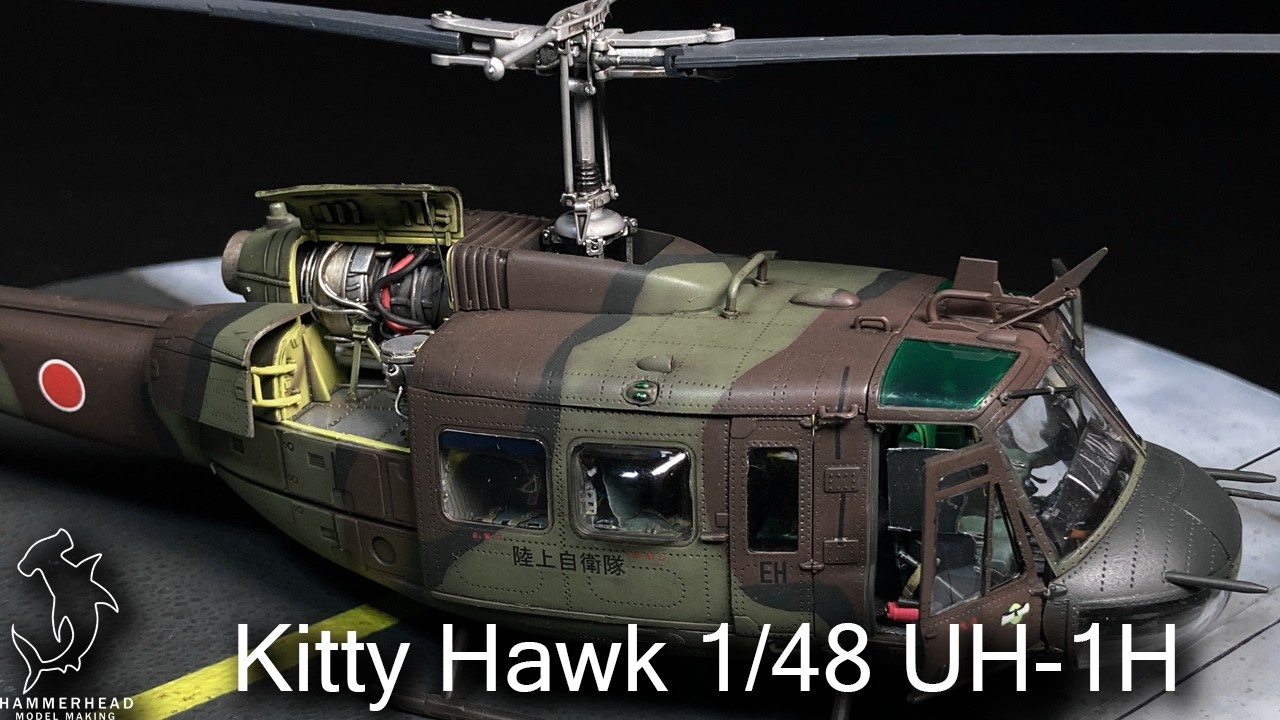 Kitty Hawk 1/48 UH-1H Huey JSDF | Full Build Video
