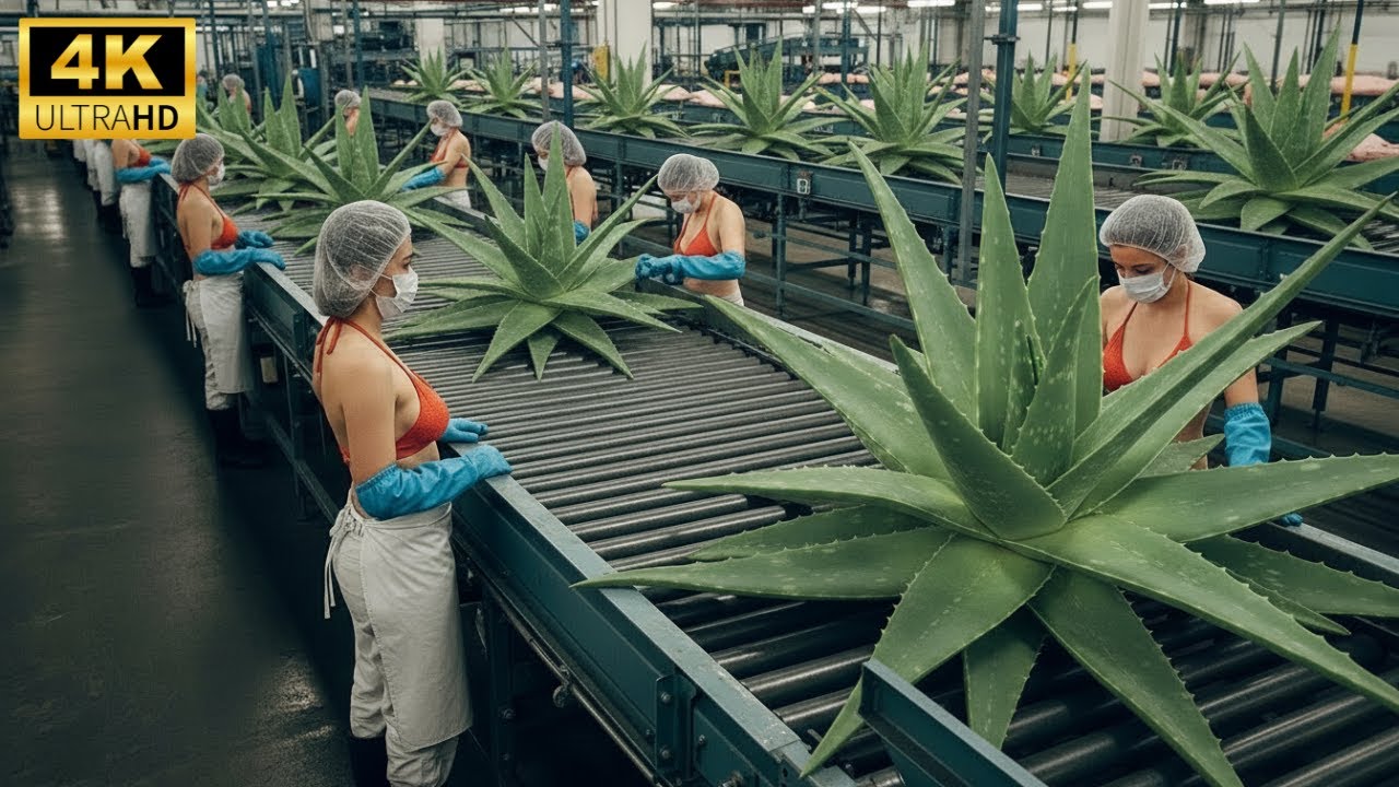 What Really Happens Inside an Aloe Vera Gel Factory (Full Industrial Process)
