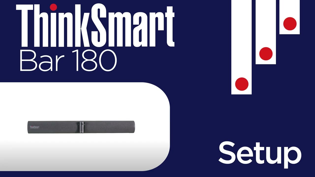 Lenovo ThinkSmart Bar 180 Setup