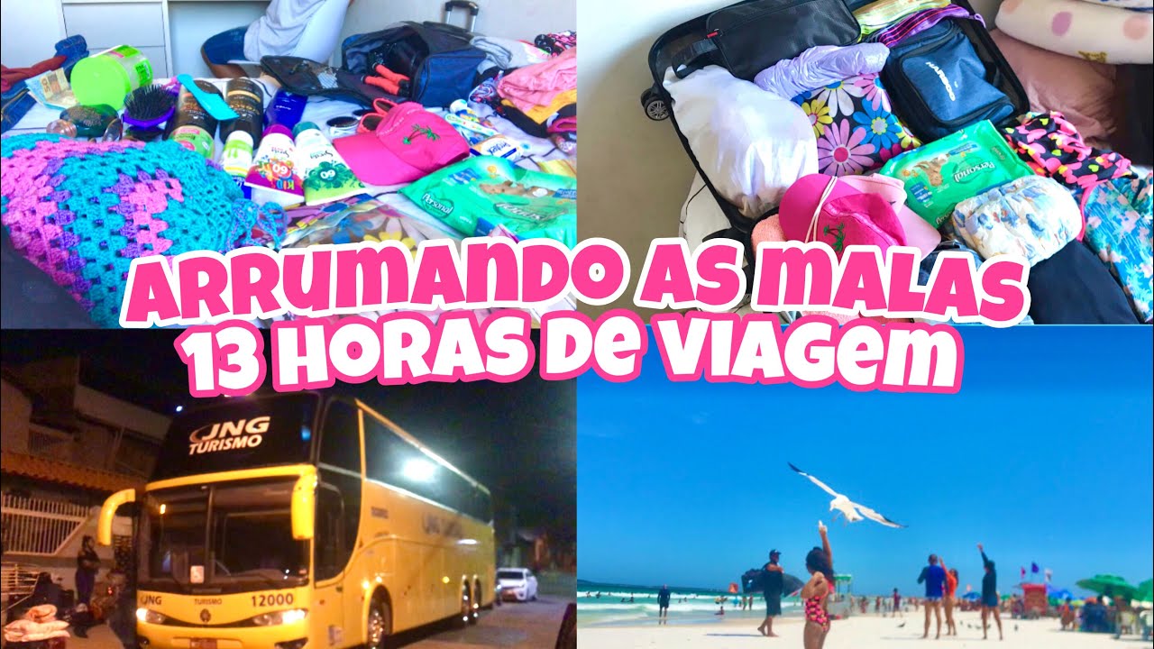 ARRUMANDO AS MALAS PARA VIAGEM | 13 HORAS DE VIAGEM | CABO FRIO RJ 🏖