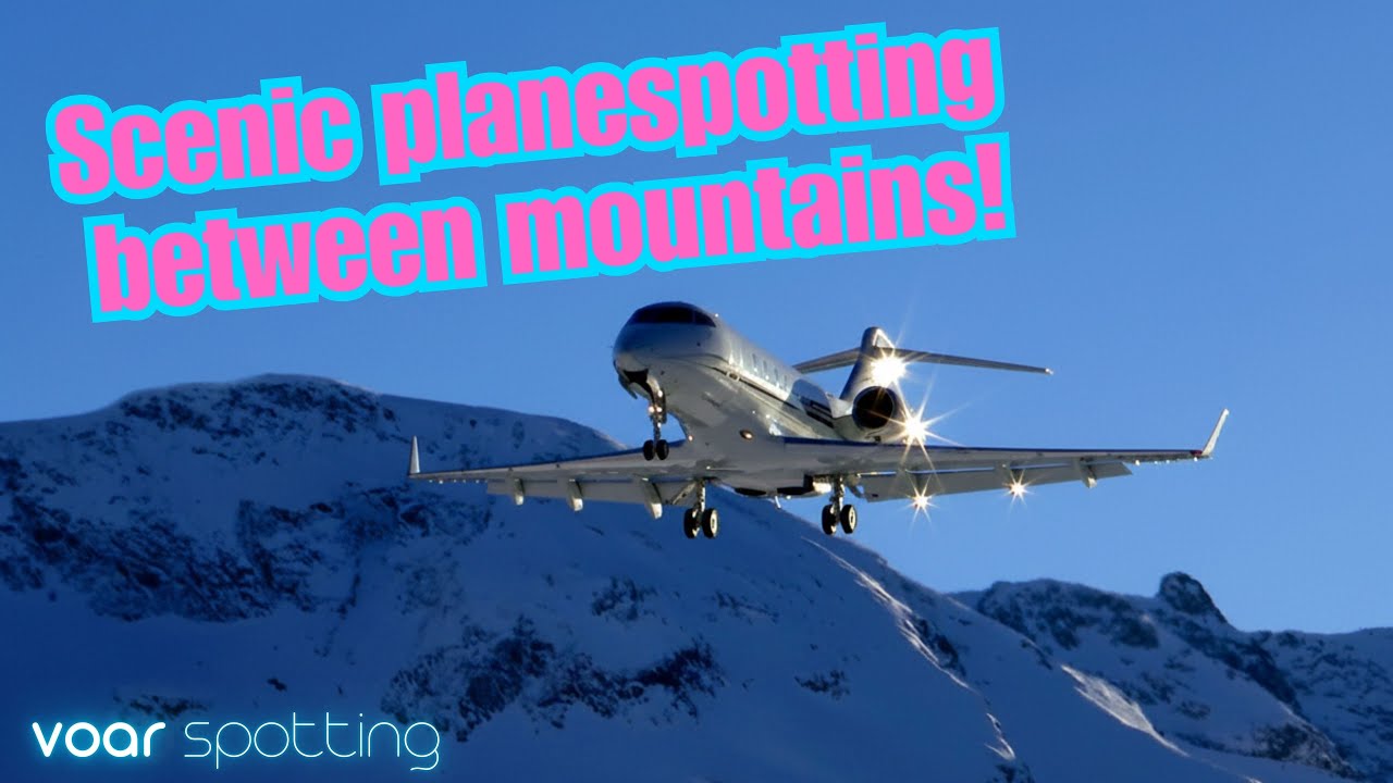 Planespotting in the Swiss Alps! - Samedan Airport Winter 2018 Edition