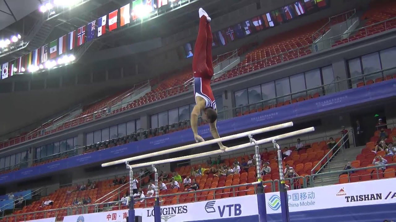Danel Leyva - Parallel Bars - 2014 World Championships - Podium Training