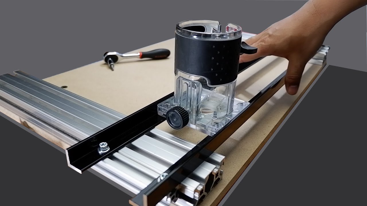 DIY Project: Aluminum Frame Trimmer Flattening Sled | Membuat Alat Bantu Meratakan Permukaan Kayu
