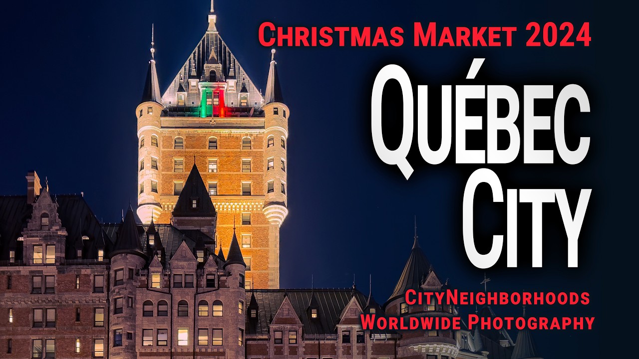 Québec City's German Christmas Market: A 4K Photo Slideshow Experience 🎄