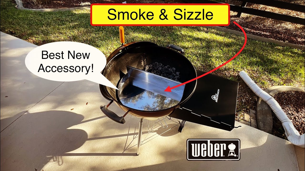 Чайник Weber 22” превратился в коптильню с функцией Offset с помощью Flame Tech Smoke and Sizzle!...
