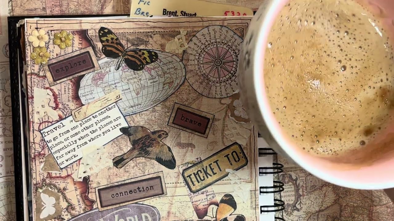 EXPLORE!! #artjournalbonusprompt2526 Hosted by @Sarcastically60something