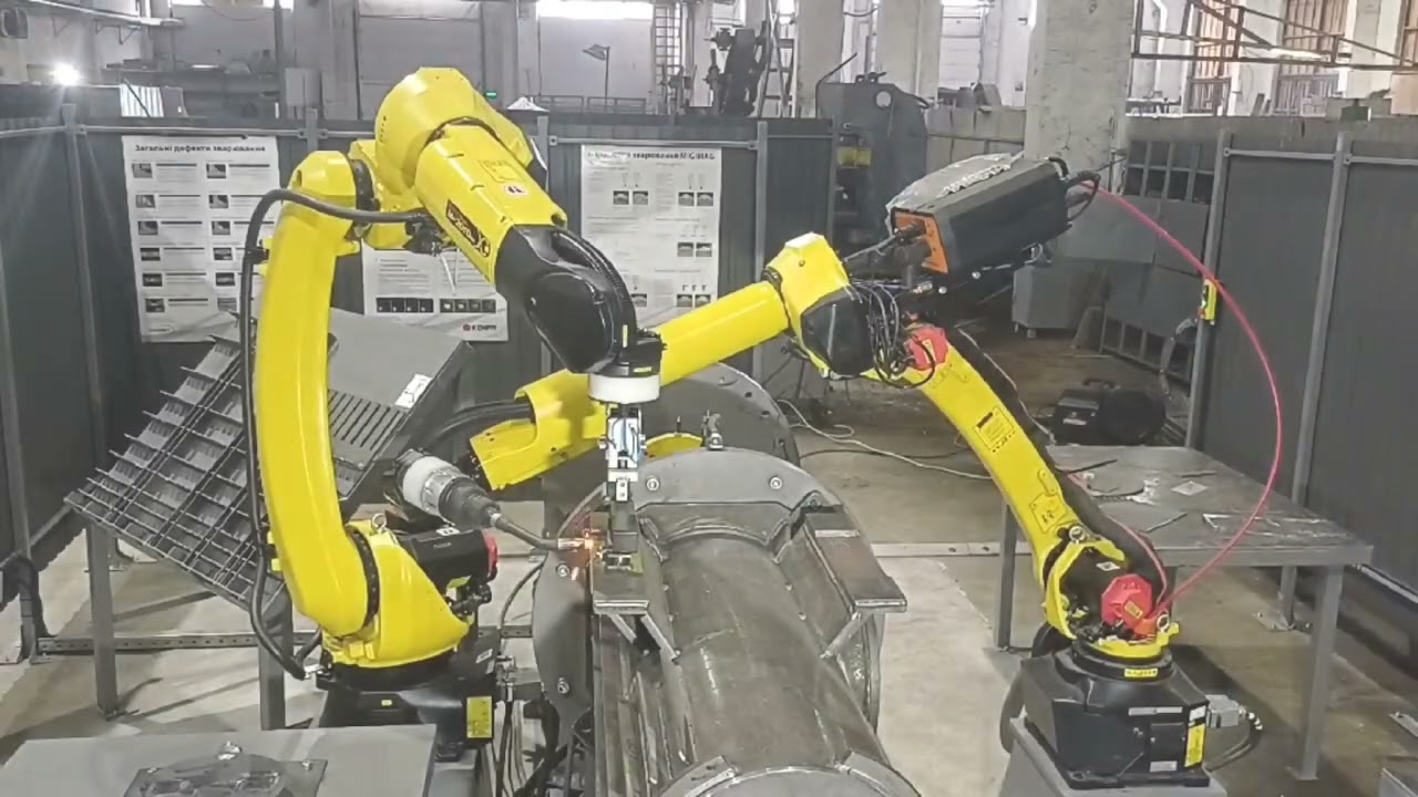 Автоматизоване MIG/MAG зварювання корпусів електродвигунів | Роботизований комплекс.
