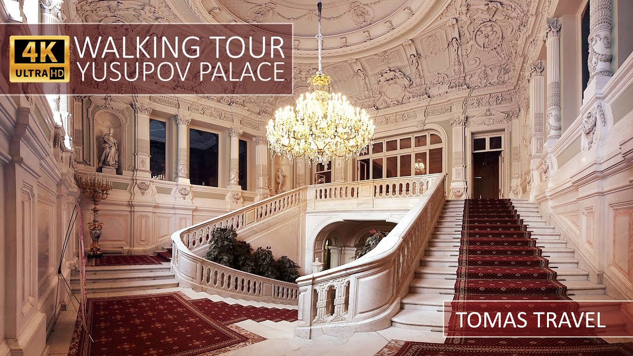 WALKING TOUR YUSUPOV PALACE ST PETERSBURG 4K - ПРОГУЛКА ТУР ДВОРЕЦ ЮСУПОВА САНКТ ПЕТЕРБУРГ