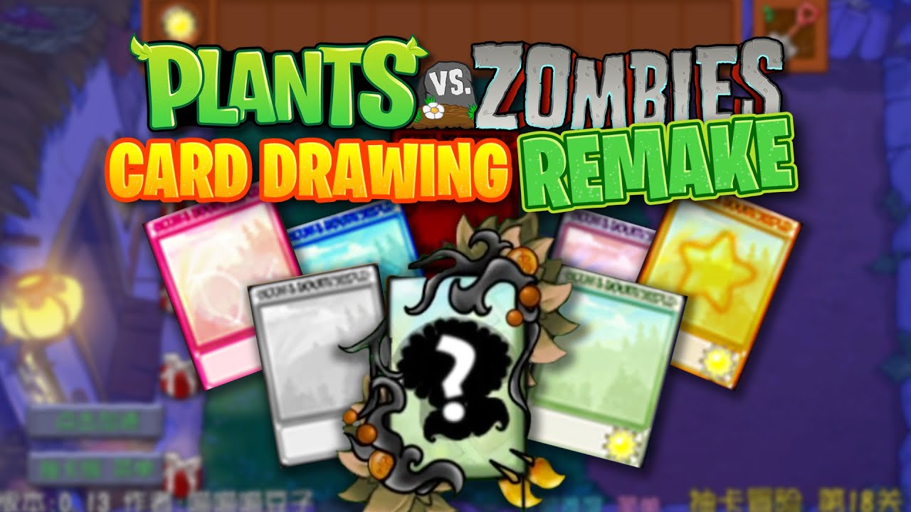 Plants vs. Zombies Drawing Remake | Mod PvZ yang kartu plants-nya Gacha!