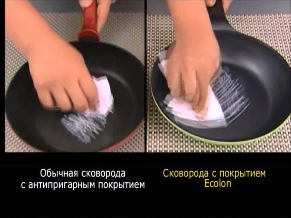 FRYBEST сравнение сковород Ecolon vs. обычная сковорода