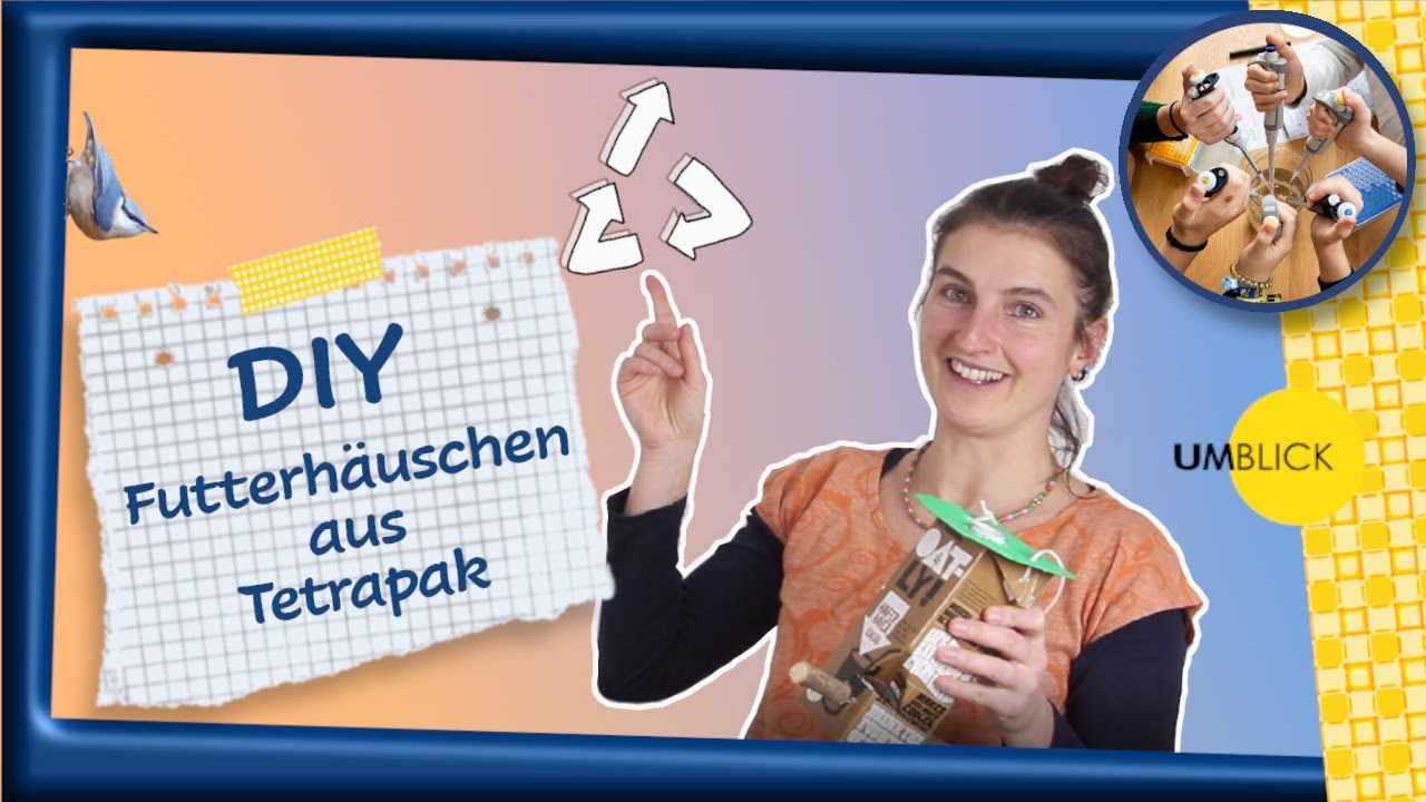 DIY Vogel-Futterhäuschen aus Tetrapak | Gemeinsam Daheim