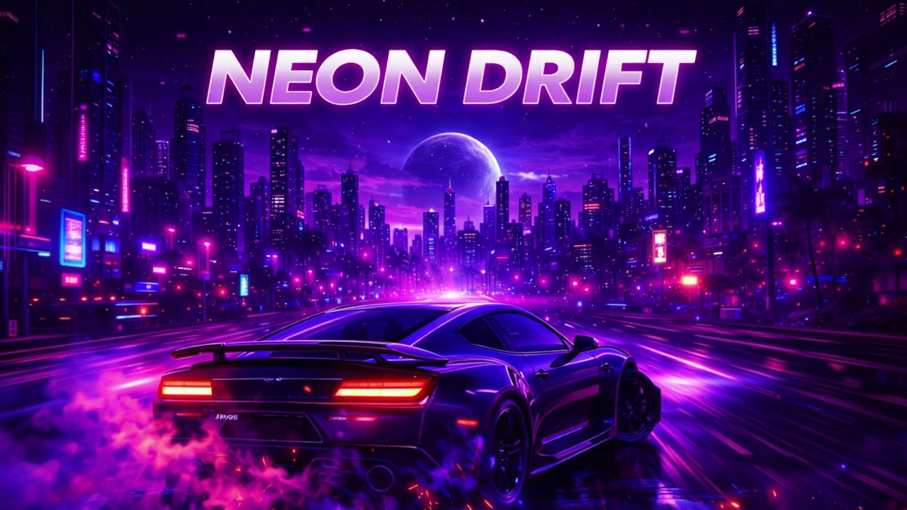 🔥 NEON DRIFT | Cyberpunk Night Drive Synthwave | Dark Phonk Bass Music