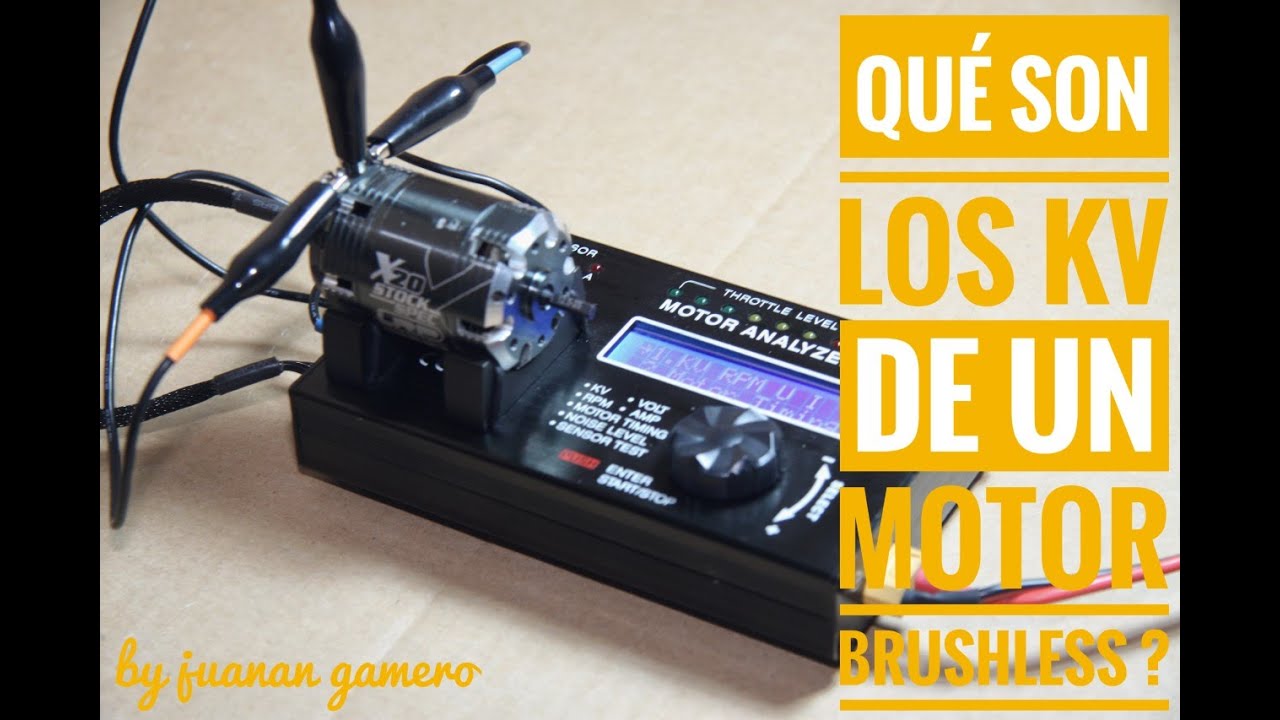tutorial, qué son los KV de un motor brushless?