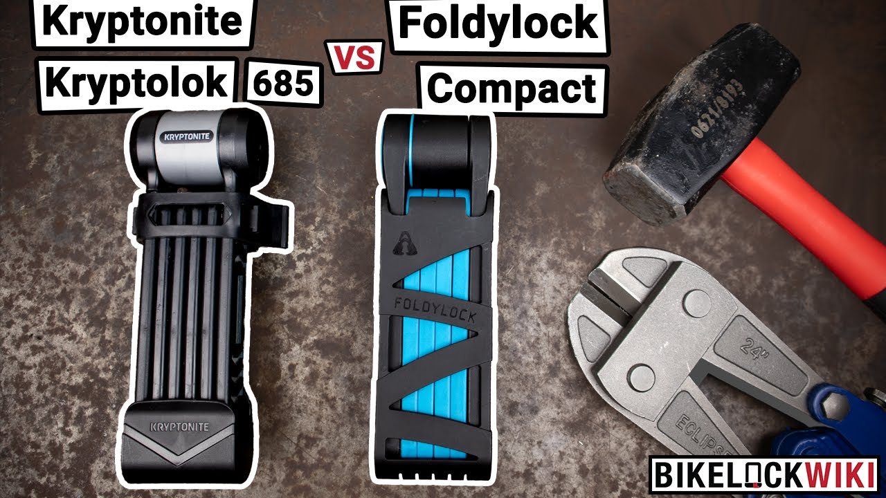 Kryptonite Kryptolok 685 vs Foldylock Compact Review & Destruction Testing