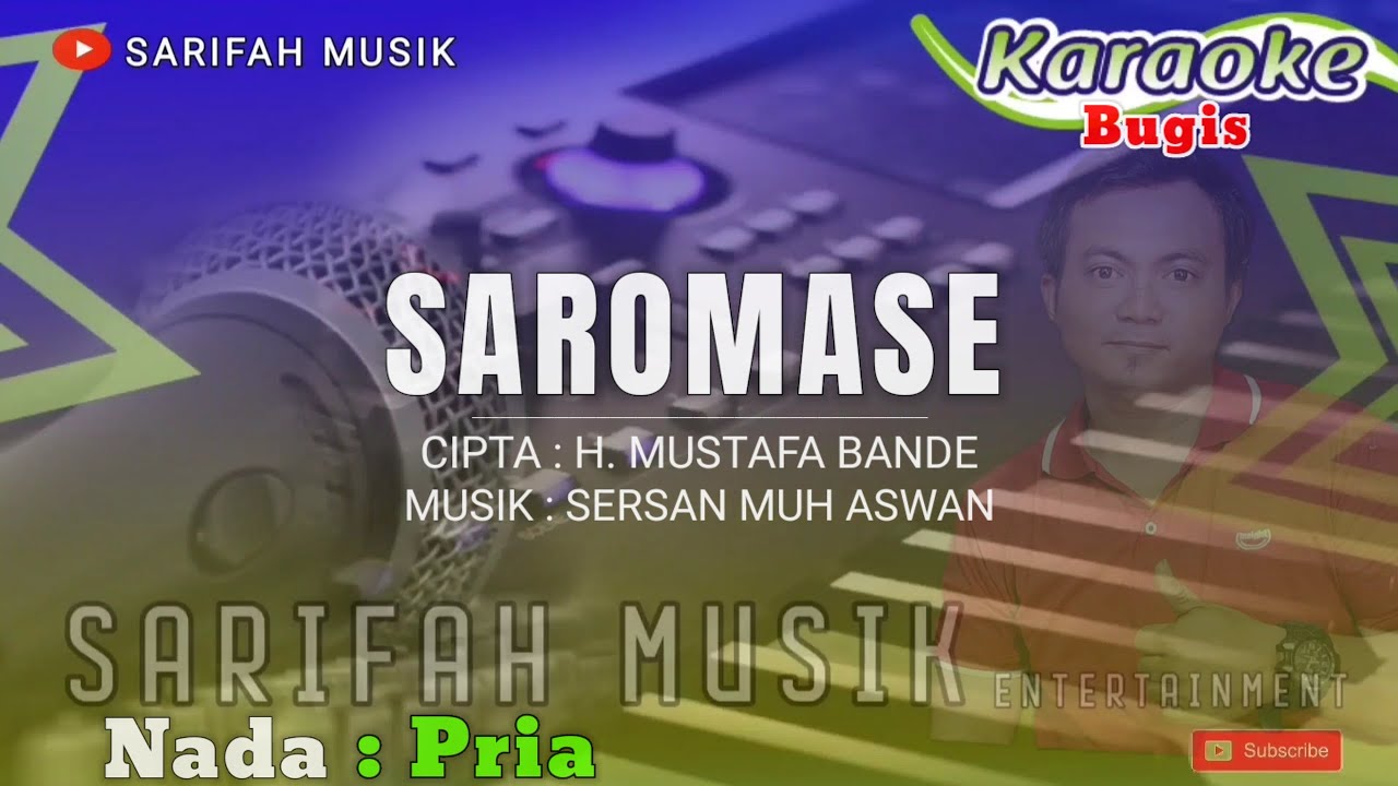 SAROMASE - CIPT ; H . MUSTAFA BANDE - KARAOKE  - NADA PRIA #sarifahmusik#playlist#karaoke#lagu#viral