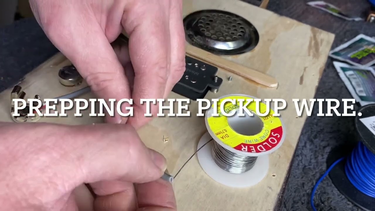 Wiring up a humbucker pickup on a cigar box guitar
