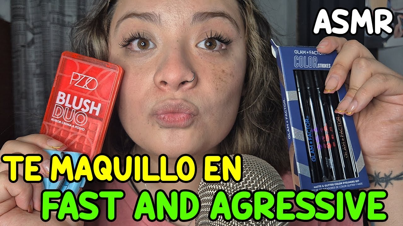 ASMR TE MAQUILLO EN FAST (DIA 24)