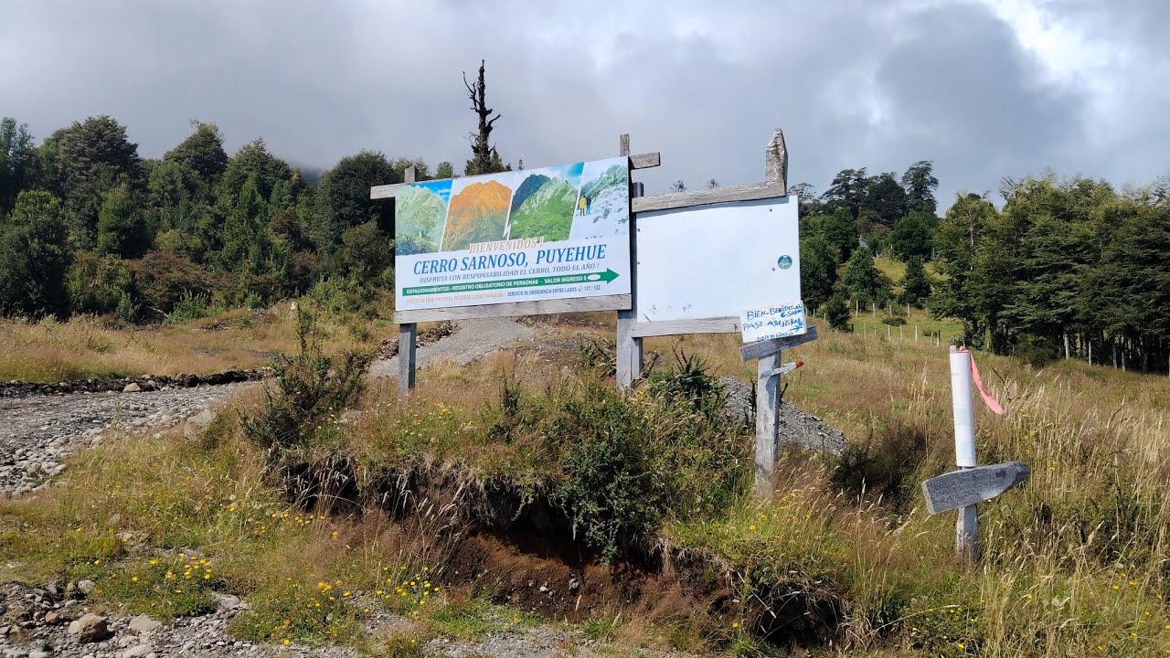 Cerro sarnoso Puyehue trekking 