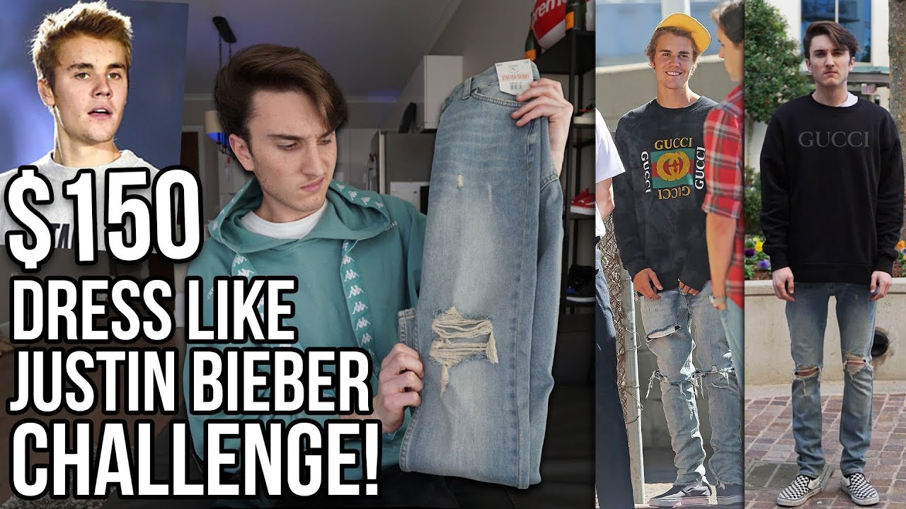 $150 DRESS LIKE JUSTIN BIEBER CHALLENGE!