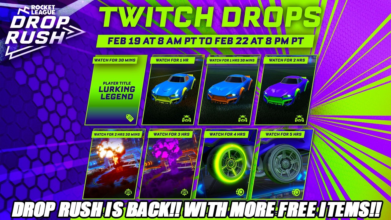 Режим Drop Rush возвращается с *НОВЫМИ* БЕСПЛАТНЫМИ ПРЕДМЕТАМИ!!! - Обновление Rocket League