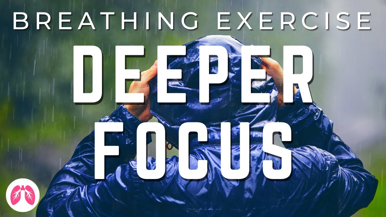 Deep Breathing Exercises | 3 Rounds, 60 Breaths | Rain and Thunder Sounds | TAKE A DEEP BREATH