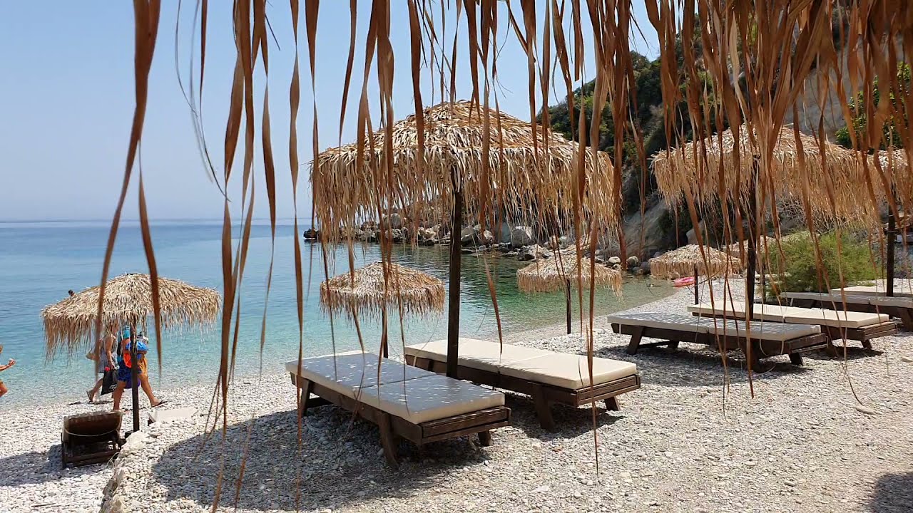 Kokkari Beach (Calma Beach Bar), Samos Greece