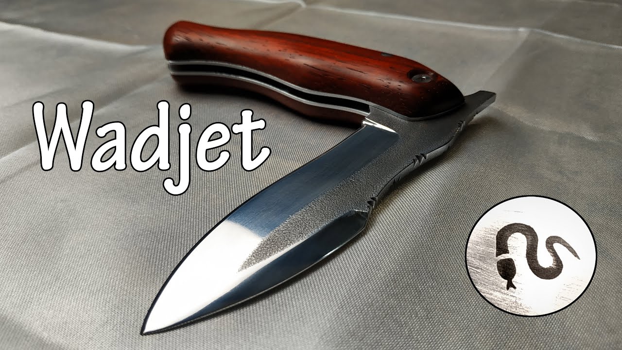 🔪 FABRICATION COUTEAU PLIANT : LE WADJET - Mon premier modèle pliant ! 🗡️
