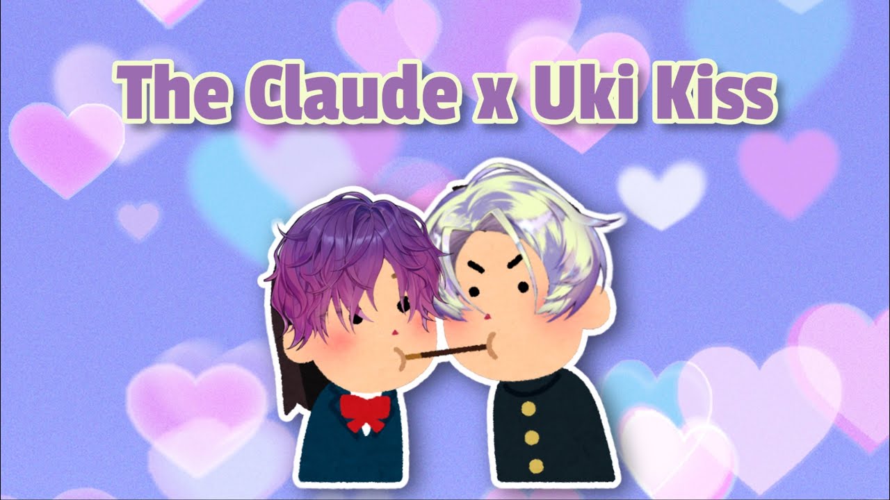 Boykissers Claude Clawmark and Uki Violeta play the pocky game ≪NIJISANJI EN≫