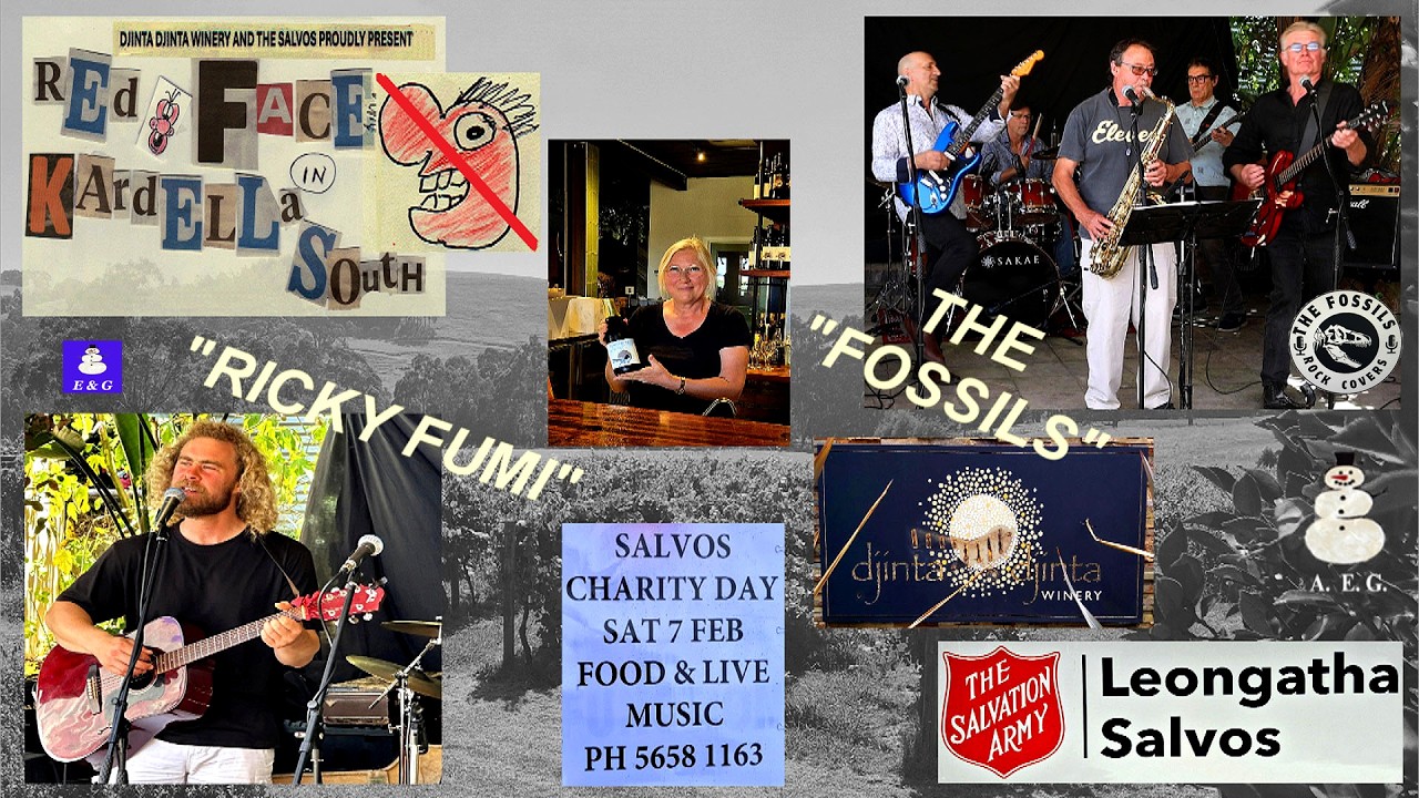 THE FOSSILS and RICKY FUMI at the DJINTA DJINTA WINERY