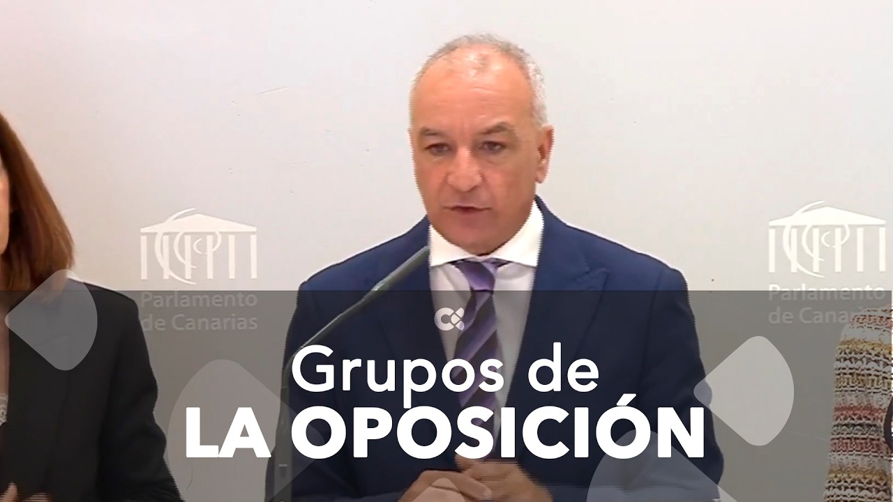 Primeras reacciones de los grupos de la oposición tras la intervención de Clavijo en el Debate