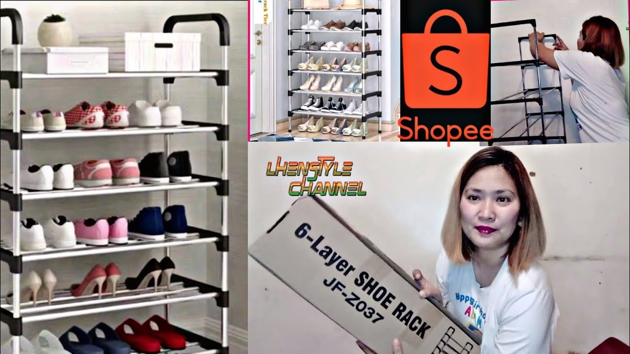 6 LAYER SHOE RACK SOBRANG MURA LANG (SHOPEE)