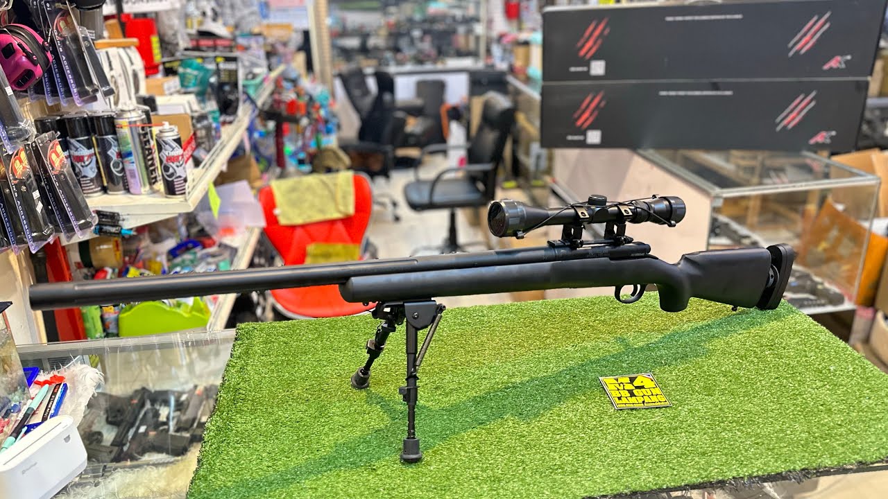 M24 A&K รีวิวเปิดดูภายในชุดลั่นไก,ชุดลูกสูบ,ชุดกระบอกลม ปืนอัดลมชักยิงทีละนัดบีบีกัน โมเดล M700 M24