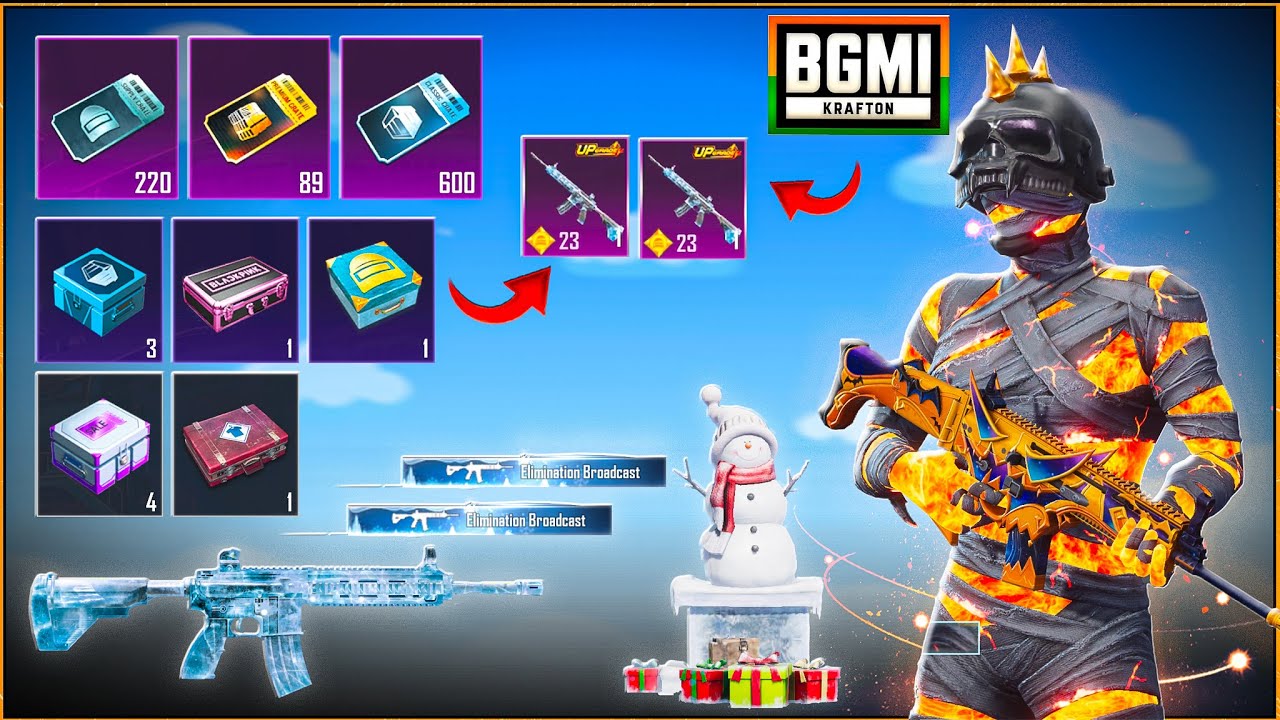 M416 Glacier 🔥😱600 + Classic Crates in BGMI ! BIGGEST 919 Crates in Glacier M4 Opening