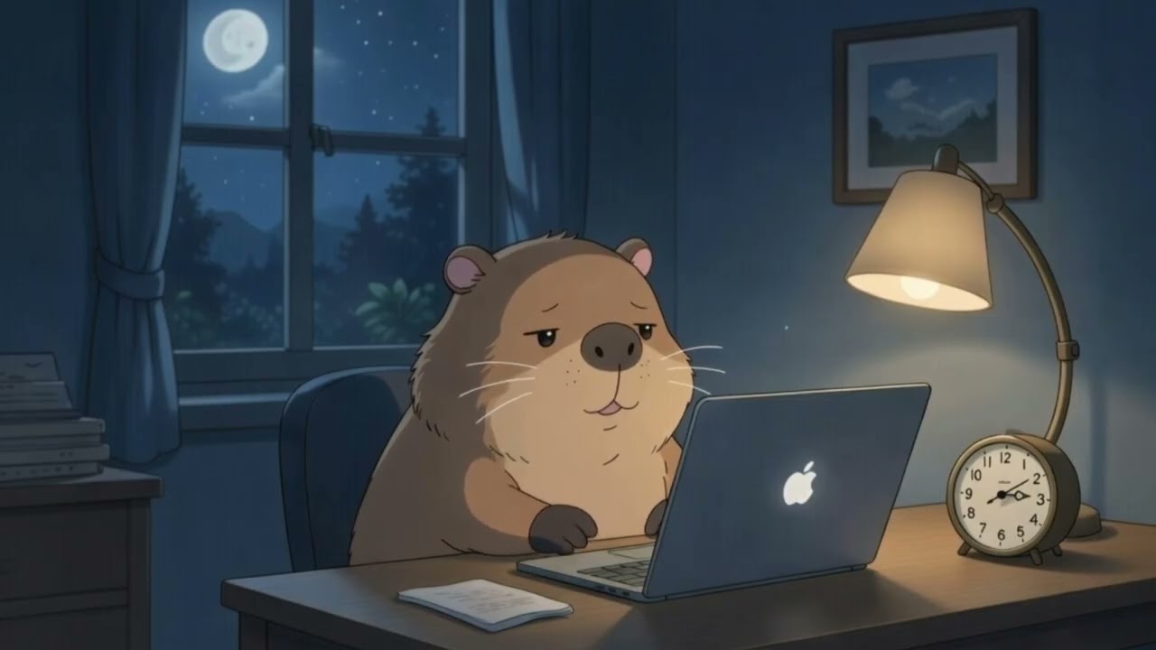 Late Night Study Room 🌙 Deep Focus Lo Fi