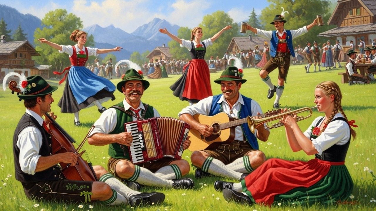 🎶 10 fröhliche Volksmusik-Lieder 🎵 | Gute Laune & Alpen-Hits nonstop 🌞🍻
