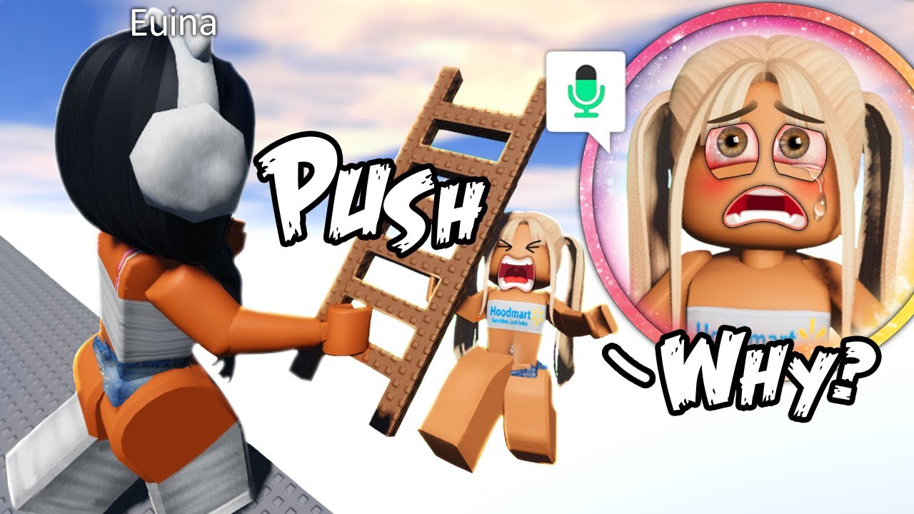 PUSHING MY SUBSCRIBERS IN STEEP STEPS (ROBLOX VOICE CHAT)