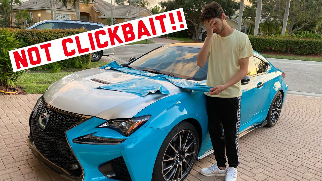 Vinyl wrap disaster! $80,000 Lexus Rcf paint ruined?!