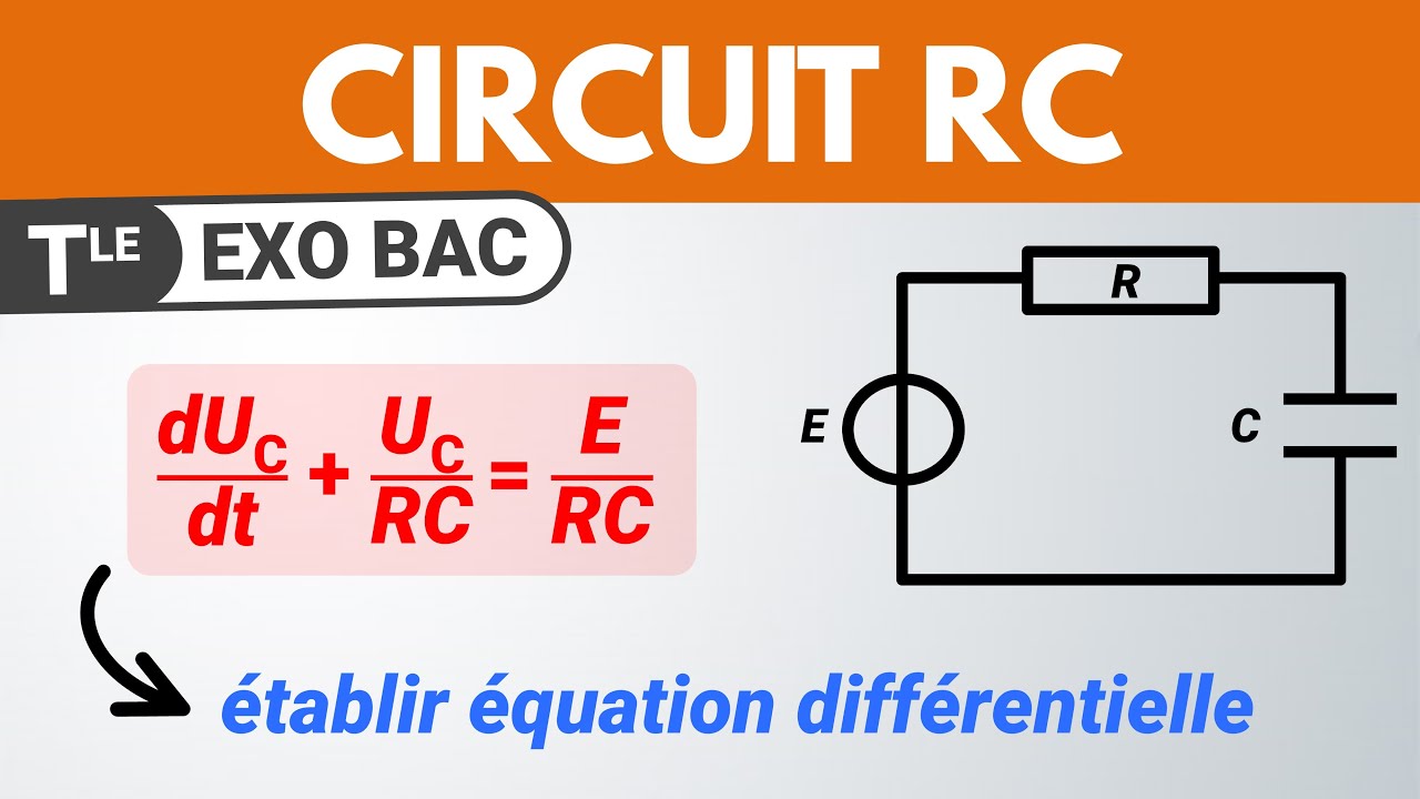 Circuit RC ✅ Équation différentielle 🎯 Exercice BAC Physique | Terminale spé
