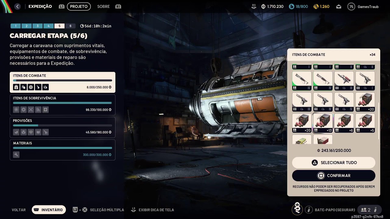 Tentado Consegui fazer a expedição no arc Raiders
