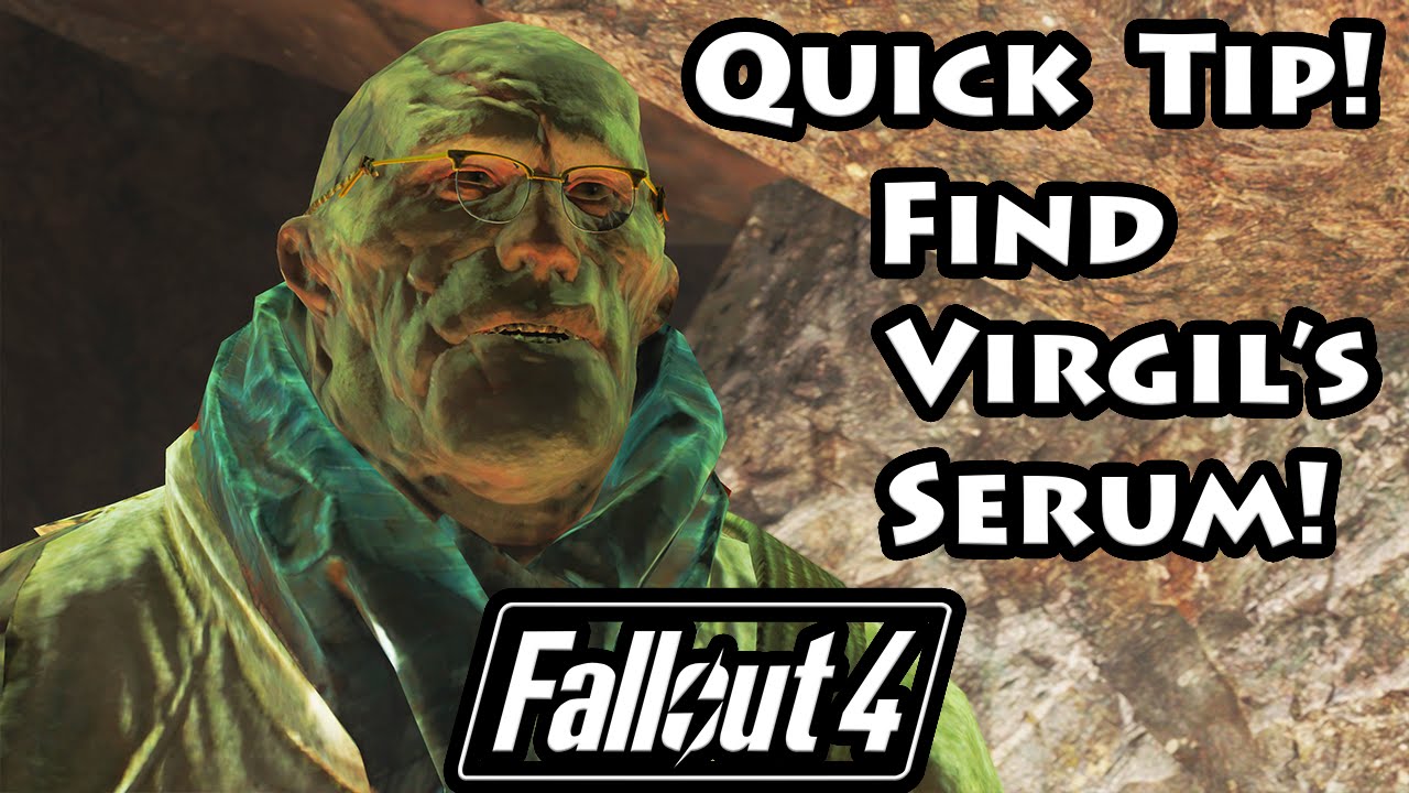 Fallout 4 - Finding Virgil's Serum In The Institute - 4K Ultra HD