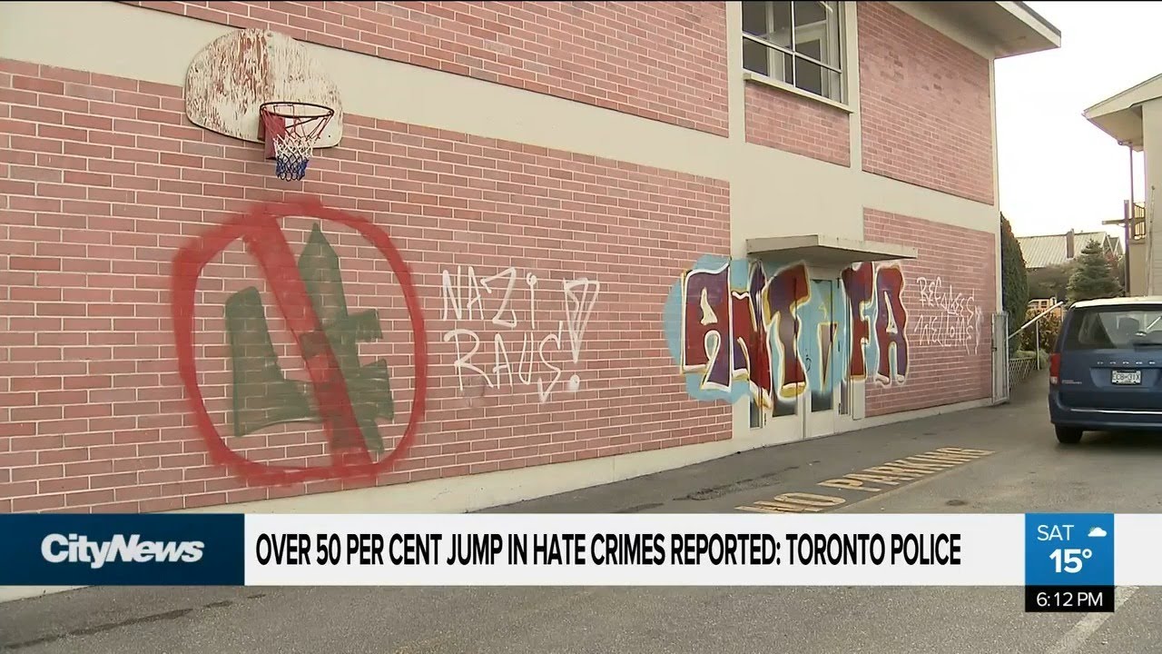 Hate crimes up over 50 per cent according to Toronto Police