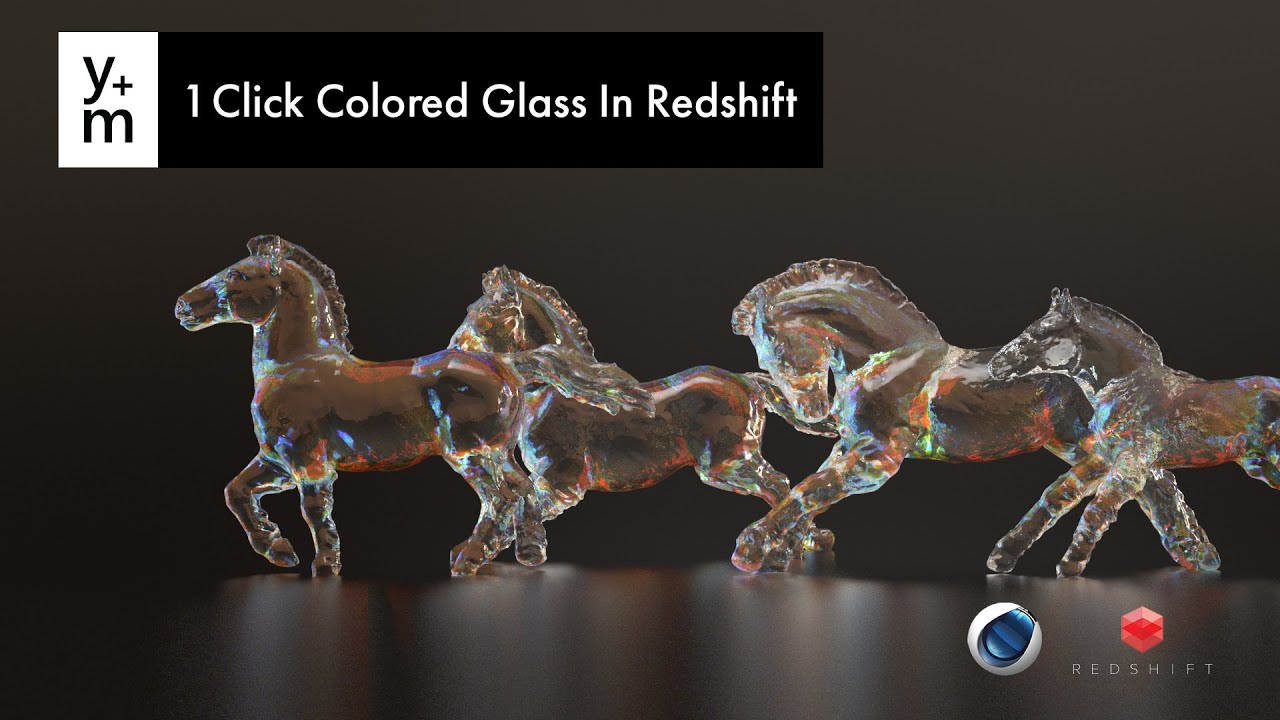 Colored Glass with 1 Click in Redshift!