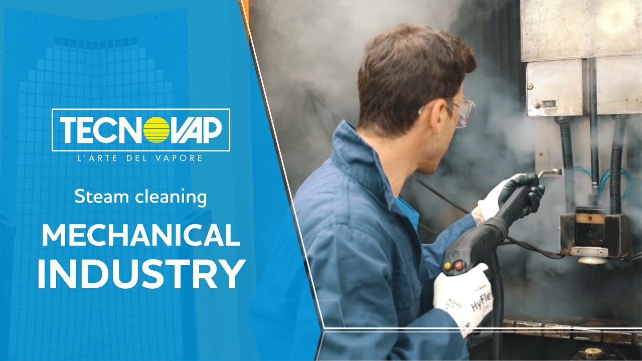 STEAM CLEANING INSIDE A MECHANICAL INDUSTRY