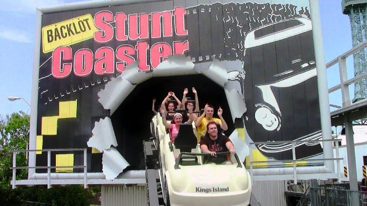 Backlot Stunt Coaster off-ride HD Kings Island