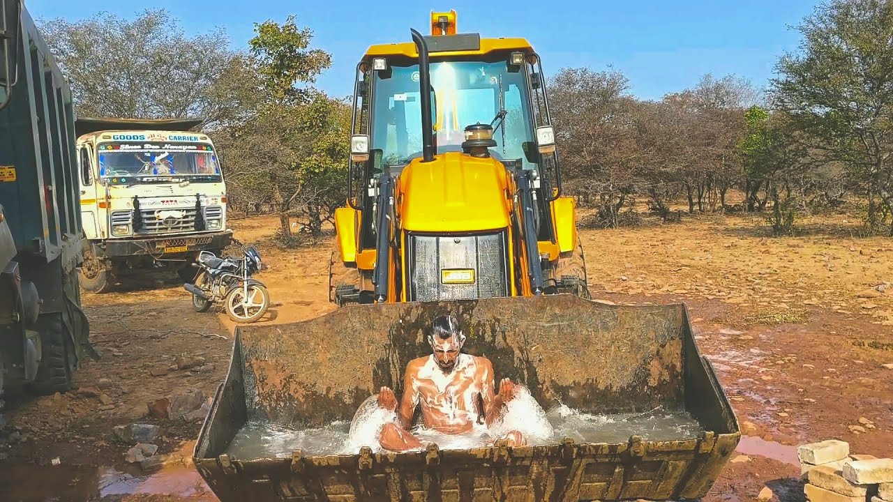 आज तो जेसीबी मैं बना दिया स्विमिंग फूल बहुत मजा आया