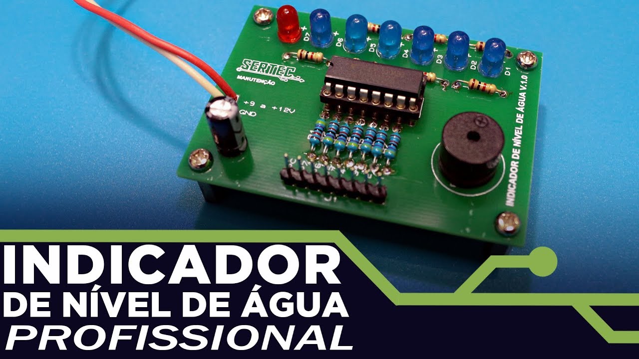 SENSOR de nível de água PROFISSIONAL versão V.01 - JLCPCB.COM