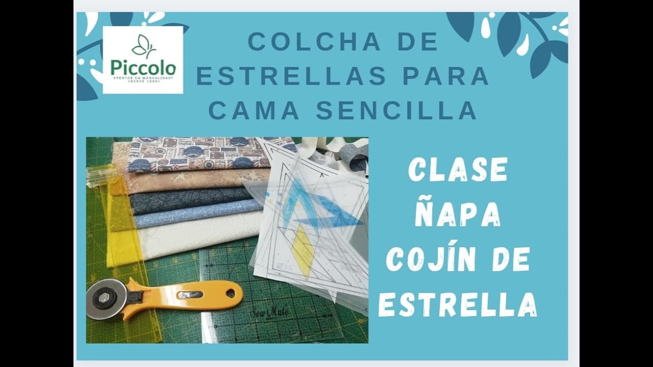 Curso de Colcha de de Estrellas en Patchwork -Clase de ñapa- con Piccolo