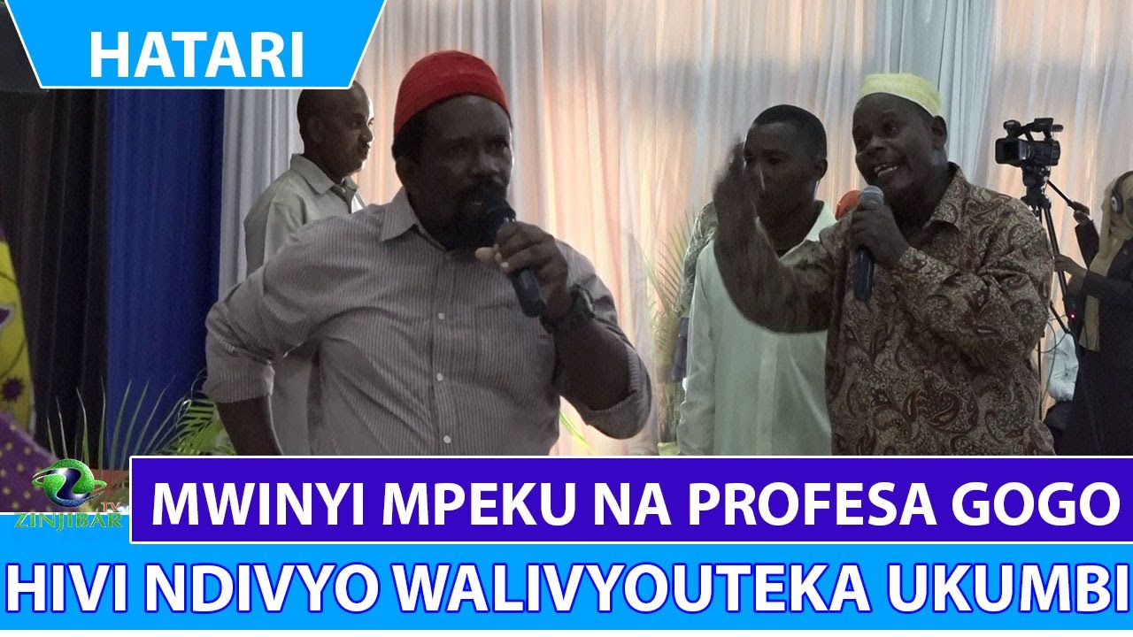 MWINYI MPEKU NA PROFESA GOGO HIVI NDIVYO WALIVYOUTEKA UKUMBI
